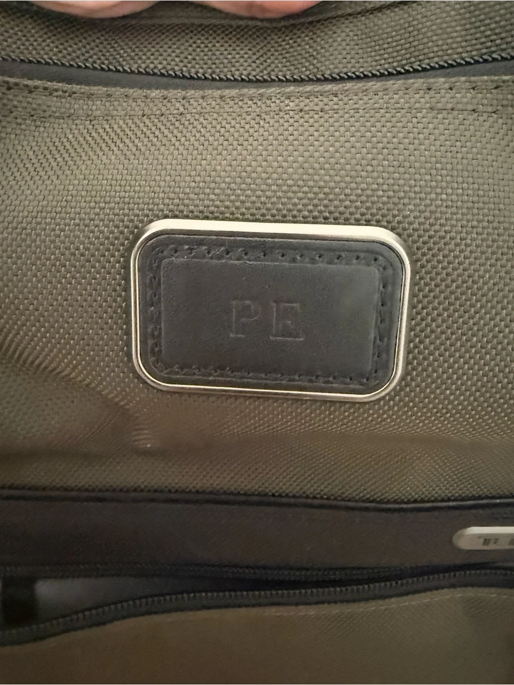 Tumi Olive Green Men's Backpack with Black Trim